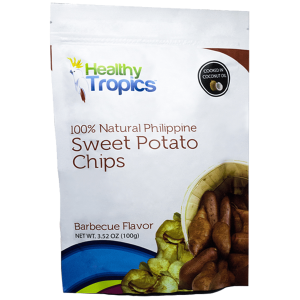 Healthy Tropics 100% Natural Philippine Sweet Potato Chips – Barbecue Flavor snacks, 100g