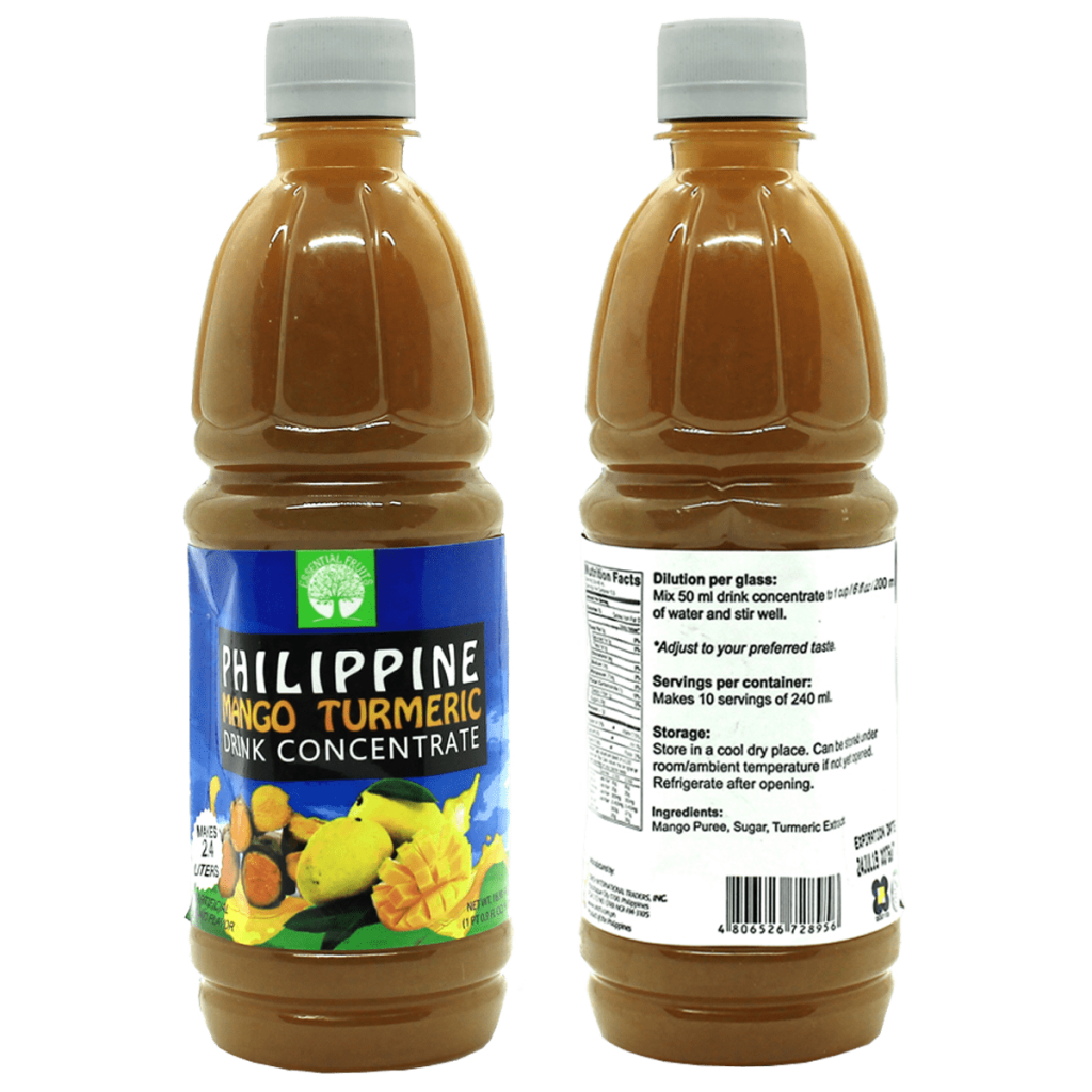 Philippine Mango Turmeric Drink Concentrate, 500mL bottle For Sale