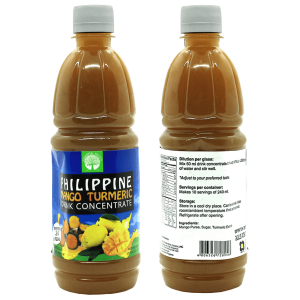 Philippine Mango Turmeric Drink Concentrate, 500mL bottle