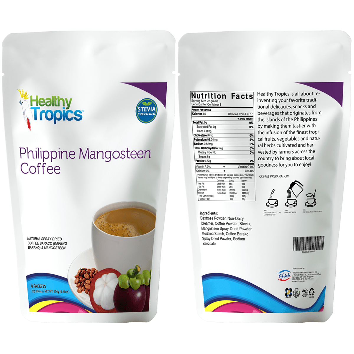 Healthy Tropics Philippine Mangosteen Coffee, 176g