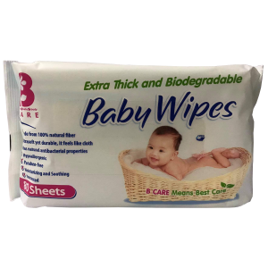 B Care Paraben Free Biodegradable Baby Wipes 80 Sheets