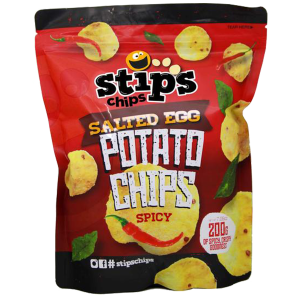 Stip’s Chips Salted Egg Potato Chips Spicy 200g