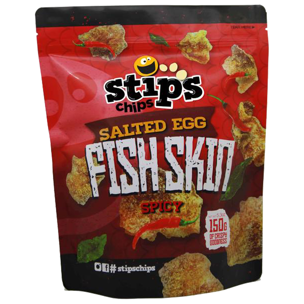 Stip’s Chips Salted Egg Fish Skin Spicy 150g