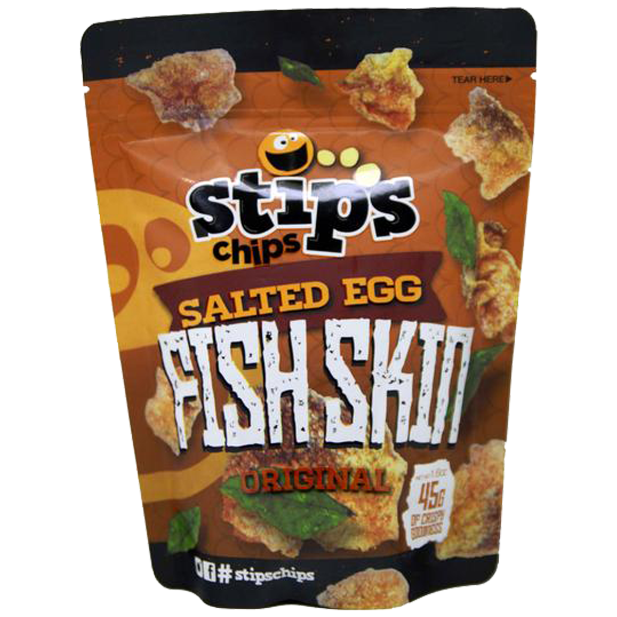 Stip’s Chips Salted Egg Fish Skin Original 45g