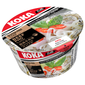Koka Silk Beef Pho Rice Noodles Bowls 70g