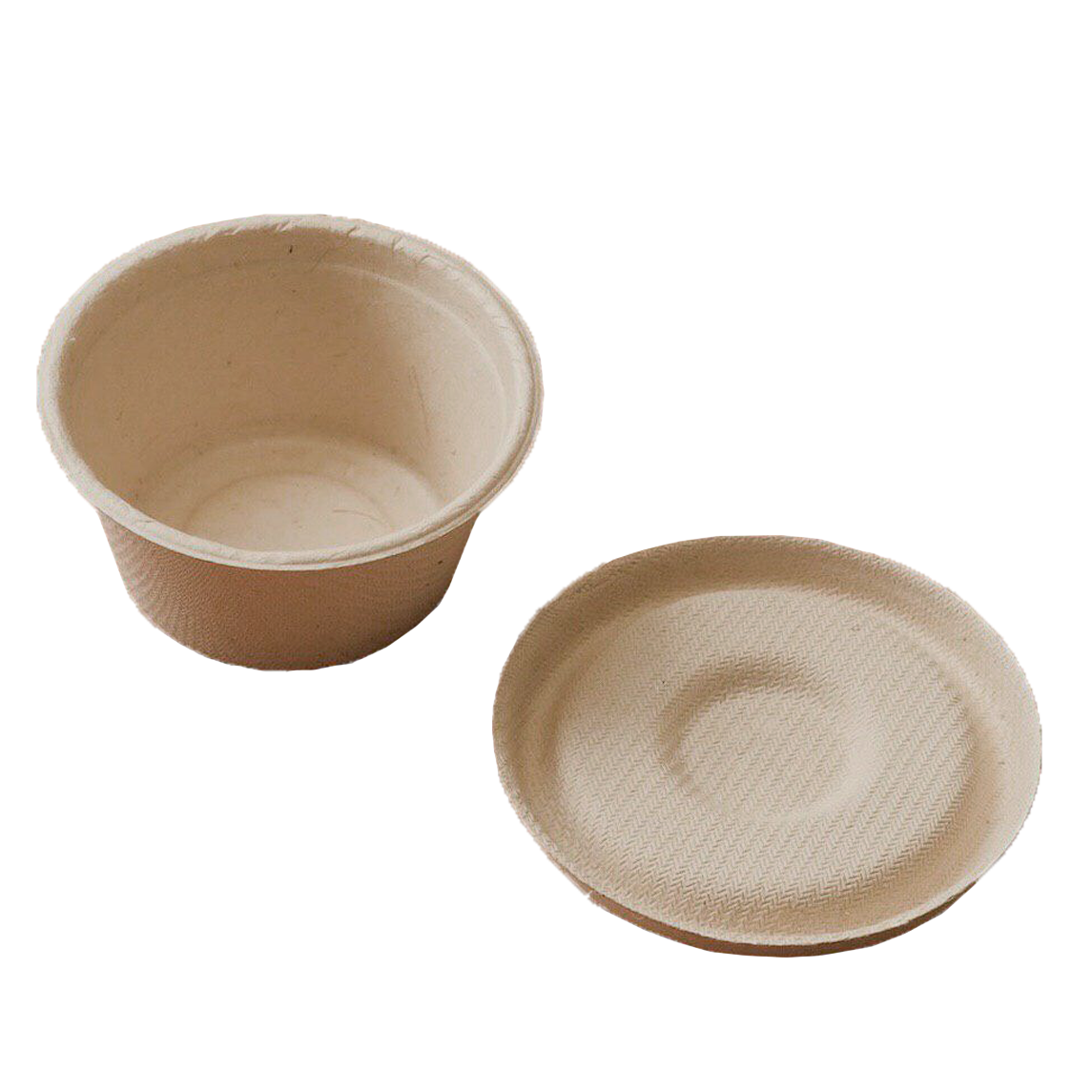 Bagasse EcoSauce Cup w/ Lid (55ml)